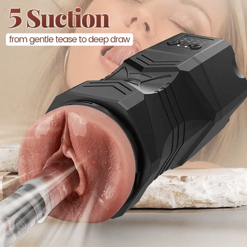 XV10:  Realistic Masturbator Vacuum Suction Vibrating & Waterproof
