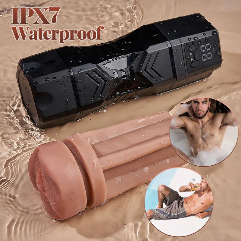 XV10:  Realistic Masturbator Vacuum Suction Vibrating & Waterproof