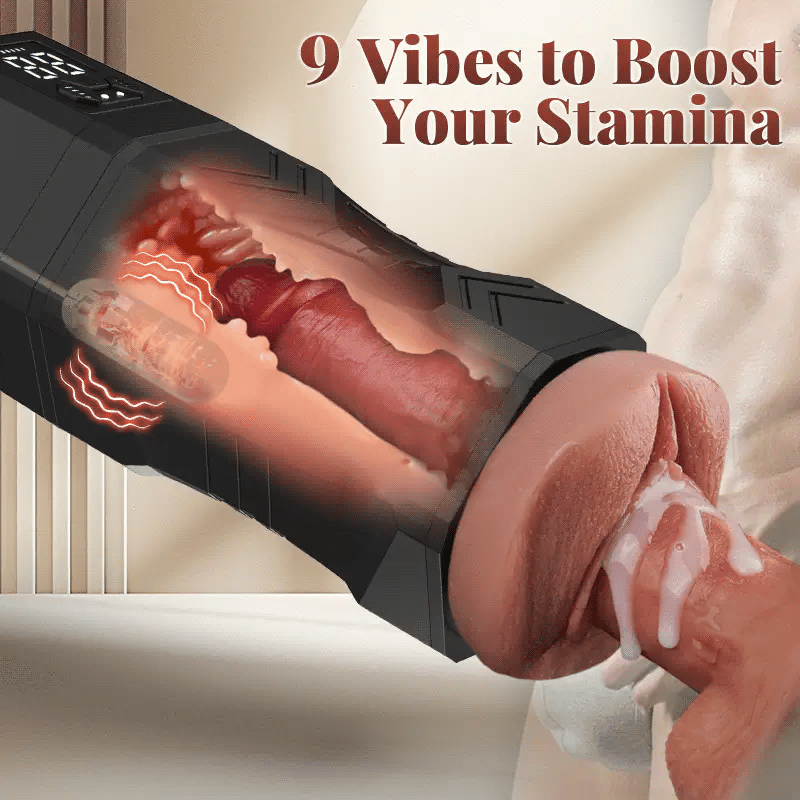 XV10:  Realistic Masturbator Vacuum Suction Vibrating & Waterproof