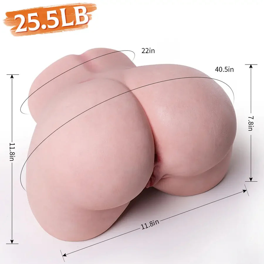 Ava: 13.0kg (28.7lb) Life-Size Sexy Liquid Silicone Sex Doll Butt