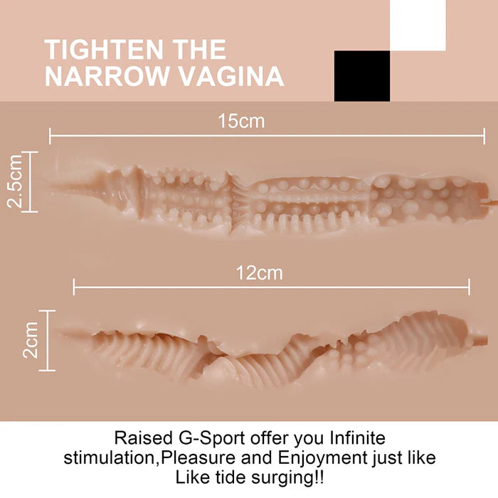 Rosalie: TPE Sex Torso 8kg (18lb) Large Breasts & Built-in Skeleton