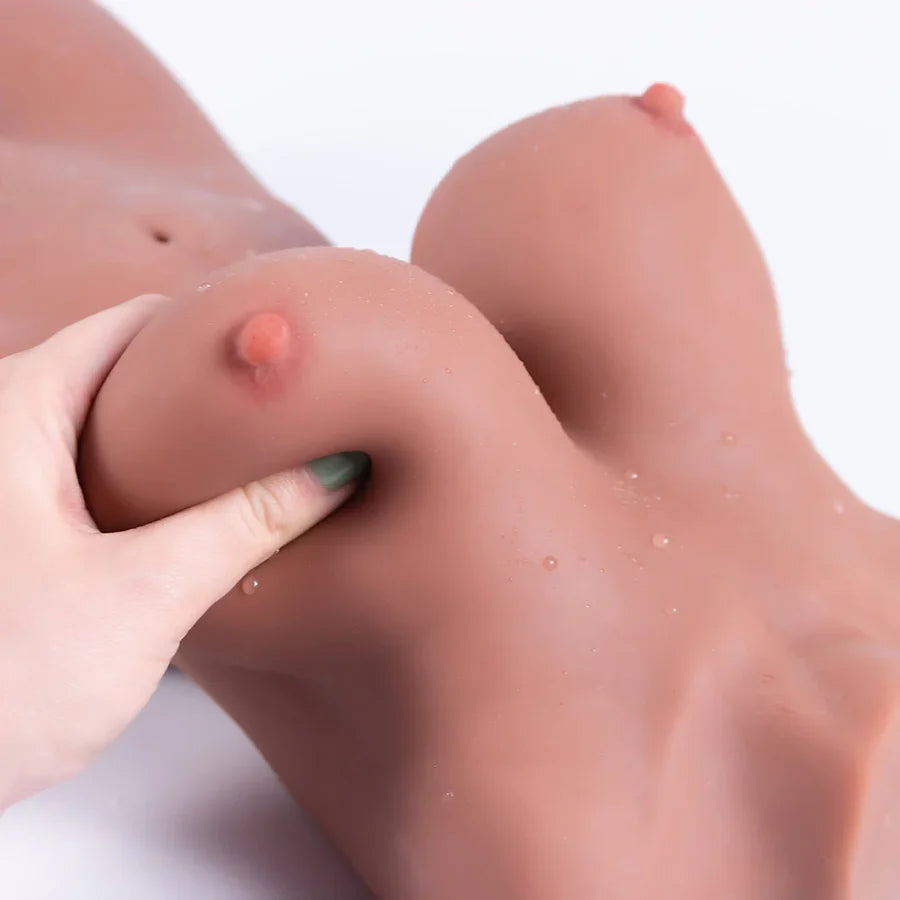 Alina: TPE Sex Torso 3.1kg (6.9lb) 3-in-1 Skeleton Poseable Masturbator